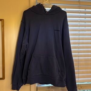 Authentic dark blue Madhappy oversized hoodie
